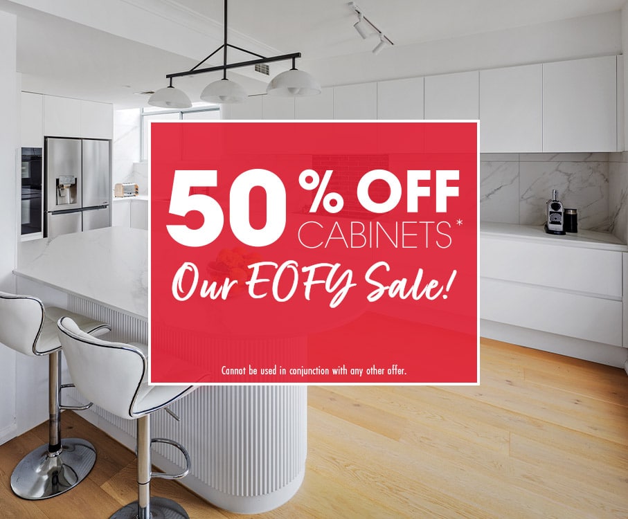 50% Off Cabinets EOFY Sale